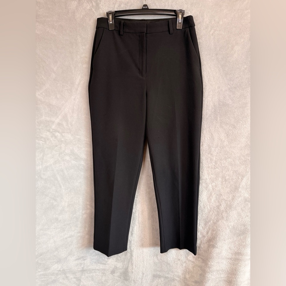 Express Black Straight-Leg Ponte Pants